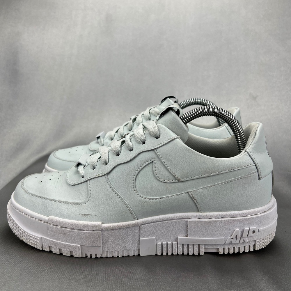 Nikeโ Air Force 1 Pixel Ghost Blue White Platform Sneakers CK6649-400 Womens 8.5 - Picture 5 of 14